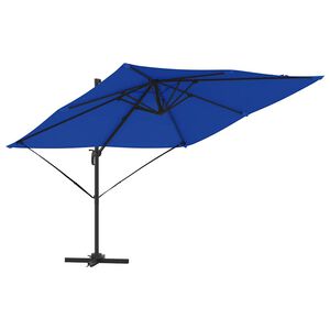 vidaXL Roma Parasol Zila 286 x 284 x 265 cm Alumīnijs un poliesters