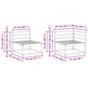 vidaXL Āra dīvānu komplekts 5 pcs Dabiska Cietā akācijas koks