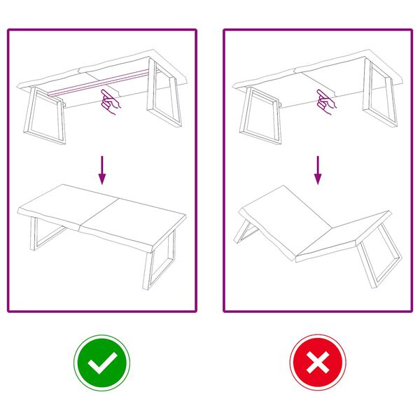 vidaXL galda virsma, tum&scaron;i brūna, 120x50x(2-6) cm, ozola masīvkoks