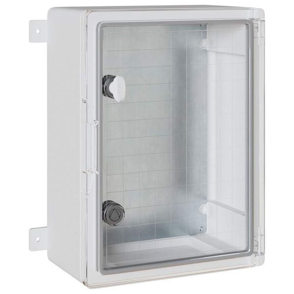 vidaXL Kontroles skapis Pelēka 30 x 19,5 x 40 cm ABS plastmasa