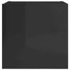 vidaXL sienas TV skapī&scaron;i, 2 gab., spīdīgi melni, 30,5x30x30 cm