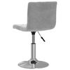 vidaXL grozāmi virtuves krēsli, 2 gab., gai&scaron;i pelēks samts
