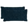 vidaXL Spilvenu pārvalks 2 gab. HOUTEN Tums zils 40 x 80 cm