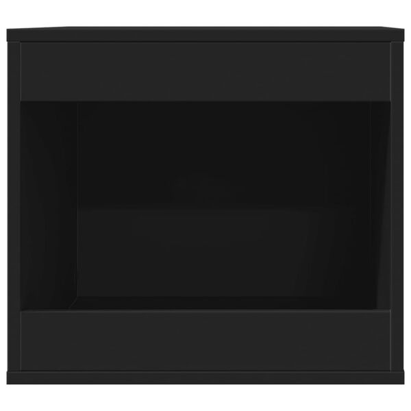 vidaXL Kaķu pakaišu kastes korpuss Melns 47x59x42 cm inženierijas koks