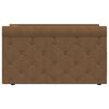 vidaXL dīvāngulta ar matraci, USB, brūns audums, 90x200 cm