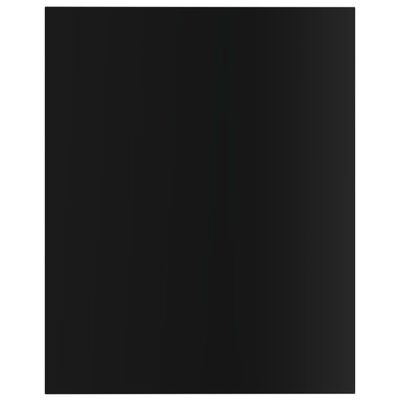 vidaXL plauktu dēļi, 8 gab., spīdīgi melni, 40x50x1,5cm, skaidu plātne