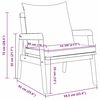 vidaXL Dārza krēsls ar spilvenu 2 pcs Brūna Akācijas masīvkoks