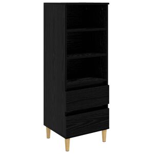vidaXL Augstais skapītis Melns ozols 40 x 36 x 110 cm