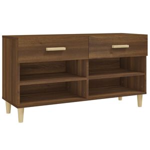 vidaXL apavu skapītis, ozolkoka krāsa, 102x35x55 cm, inženierijas koks