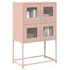 vidaXL Highboard Pink 68x39x107 cm Tērauds