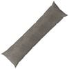 vidaXL Spilvens ar spilvenu HEERLEN Gai&scaron;i pelēka 40 x 145 cm Samts
