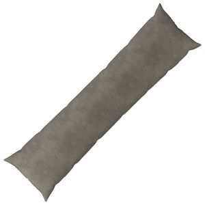 vidaXL Spilvens ar spilvenu HEERLEN Gai&scaron;i pelēka 40 x 145 cm Samts