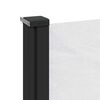 vidaXL izvelkams sānu aizslietnis, balta, 120x600 cm