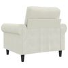 vidaXL atpūtas krēsls, krēmkrāsas, 60 cm, samts