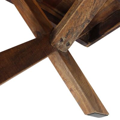 vidaXL kafijas galdiņš, pārstrādāts masīvkoks, 110x60x45 cm