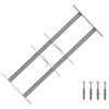 vidaXL Dro&scaron;ības restes logiem ar 2 pāriem krustiem 3 gab. 430-740 mm