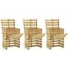 vidaXL Sluokņu dārza kompostieris 3 pcs Zaļa 110 x 58 x 113 cm