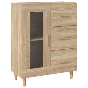 vidaXL kumode, ozolkoka krāsa, 69,5x34x90 cm, inženierijas koks