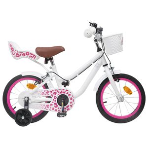 vidaXL Bērnu Velosipēds 12 Collas no 2-4 gadiem Balts