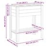 vidaXL Augsts podiņ&scaron; Brūna 85,5 x 46,5 x 96 cm Impregnēts priedes koks
