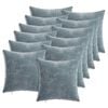 vidaXL Spilvenu pārvalks 12 pcs HEERLEN Gai&scaron;i zila 40 x 40 cm
