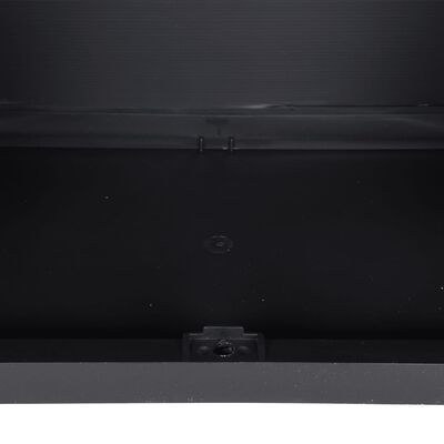 vidaXL āra uzglabāšanas skapītis, 65x37x165 cm, melns, PP