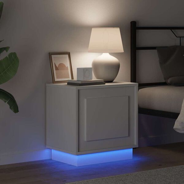 vidaXL Nakts skapītis Balts 44 x 34,5 x 45 cm Inženierijas koks