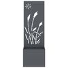 vidaXL Dārza privātuma ekrāns Izriezts raksts Antracīts 50 x 140 cm