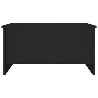 vidaXL kafijas galdiņš, melns, 80x55,5x41,5 cm, inženierijas koks