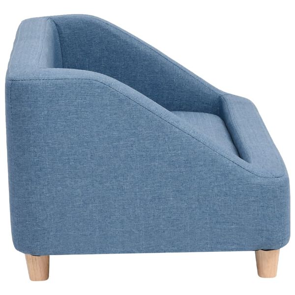 vidaXL suņu dīvāns, zils, 85x50x39 cm, lins