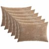 vidaXL Spilvenu pārvalks 6 pcs HEERLEN Brūna 30 x 50 cm &Scaron;enila audums