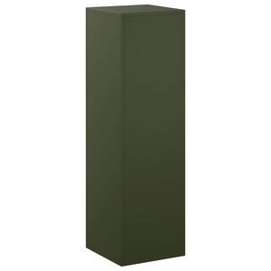 vidaXL Augu statīvs Olīvu zaļ&scaron; 30 x 30 x 100 cm Novecināts tērauds