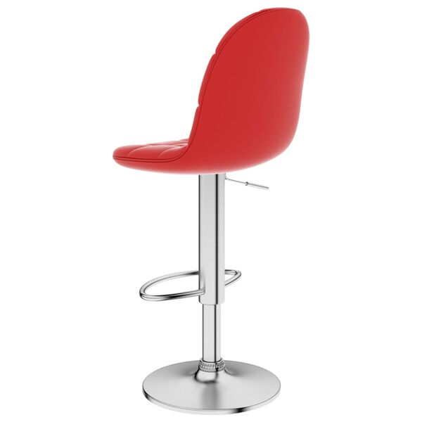 vidaXL bāra krēsls, vīnsarkana mākslīgā āda