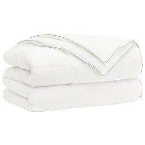vidaXL Sega 155x200 cm 4 gadalaiki 200+300 GSM Austrālijas vilna Balts
