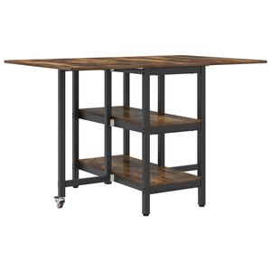 vidaXL Ēdamistabas galds 122 x 80 x 76,5 cm Inženierijas koks