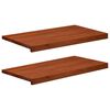 vidaXL Logu palodzes 2 gab. Brūna 70 x 40 x 2 cm Cietais gobu koks