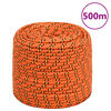 vidaXL laivu virve, oranža, 8 mm, 500 m, polipropilēns