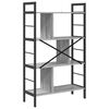 vidaXL Grāmatu plaukts Pelēks Sonoma 75 x 30 x 123,5 cm