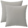 vidaXL Spilvenu pārvalks 2 pcs HEERLEN Pelēka 40 x 40 cm Poliesters