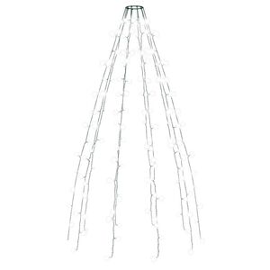 vidaXL Ziemassvētku lampiņas, 150 LED, 150 cm, vēsi baltas