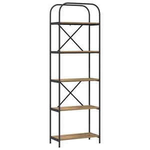 vidaXL Grāmatu plaukts 5 līmeņi 60 x 30 x 183 cm Inženierijas koks