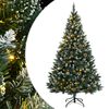 vidaXL mākslīgā Ziemassvētku egle, 210 cm, 300 LED