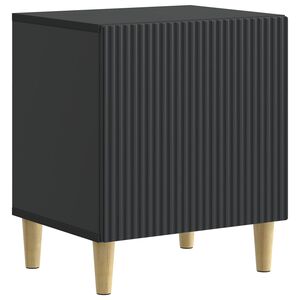 vidaXL Nakts skapītis Melns 43 x 34,5 x 50 cm Inženierijas koks