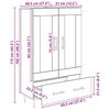 vidaXL Augstais skapītis Artisānā ozols 69,5 x 31 x 115 cm