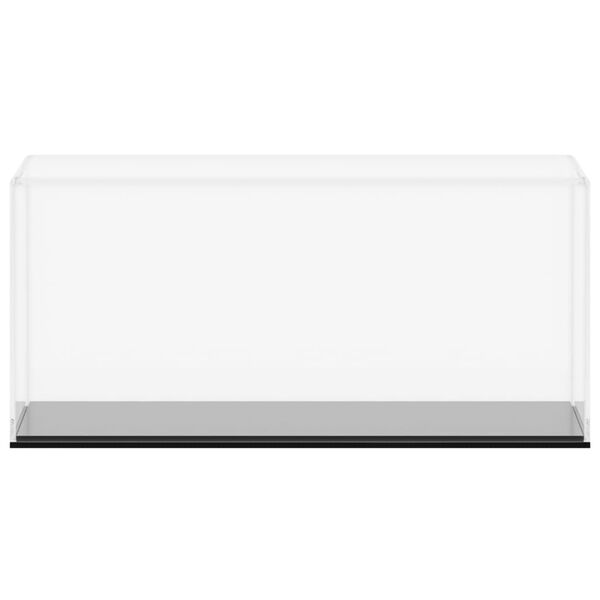 vidaXL vitrīnas kaste, caurspīdīga, 30x15x14 cm, akrils