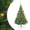 vidaXL Mākslīgais LED Ziemassvētku eglīte su 300 LED Zaļa 180 cm PVC