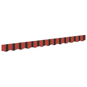 vidaXL Markīzes malas maiņa Oranža un melna 230 x 20 cm Poliesters