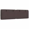 vidaXL galvgaļa spilvens, tum&scaron;i brūns, 160 cm, audums