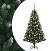 vidaXL Mākslīgā Ziemassvētku eglīte ar rotājumiem 120 cm 150 LED