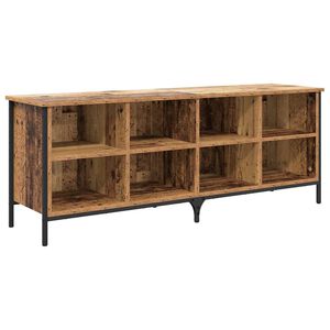vidaXL Apavu skapis 131 x 35 x 50 cm Inženierija koks un dzelzs